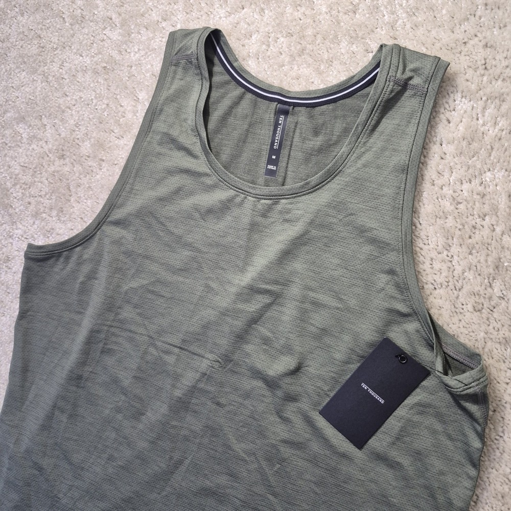 Ten Thousand Versatile Tank Mens Medium Green Athletic Gym Stretch Running New